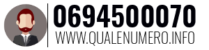 Numero di telefono 0694500070 0694500070