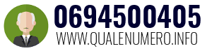 Numero di telefono 0694500405 0694500405