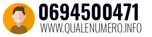 Numero di telefono 0694500471 0694500471
