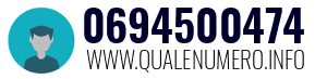 Numero di telefono 0694500474 0694500474