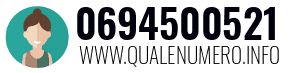 Numero di telefono 0694500521 0694500521
