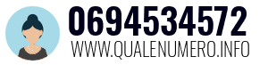 Numero di telefono 0694534572 0694534572