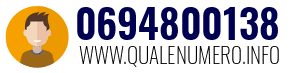 Numero di telefono 0694800138 0694800138