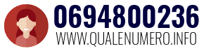 Numero di telefono 0694800236 0694800236