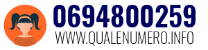Numero di telefono 0694800259 0694800259