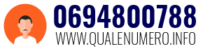 Numero di telefono 0694800788 0694800788