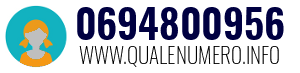 Numero di telefono 0694800956 0694800956