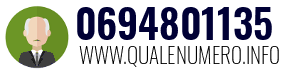 Numero di telefono 0694801135 0694801135