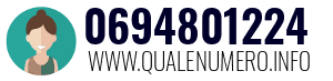 Numero di telefono 0694801224 0694801224
