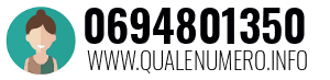 Numero di telefono 0694801350 0694801350