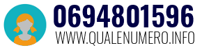Numero di telefono 0694801596 0694801596