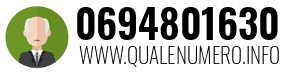 Numero di telefono 0694801630 0694801630
