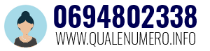 Numero di telefono 0694802338 0694802338