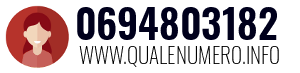 Numero di telefono 0694803182 0694803182