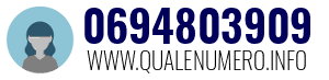 Numero di telefono 0694803909 0694803909