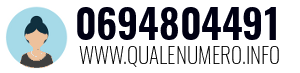 Numero di telefono 0694804491 0694804491