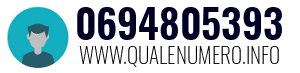 Numero di telefono 0694805393 0694805393