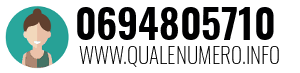 Numero di telefono 0694805710 0694805710