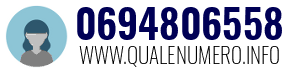 Numero di telefono 0694806558 0694806558