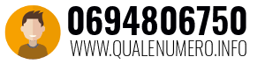 Numero di telefono 0694806750 0694806750