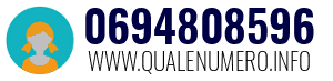 Numero di telefono 0694808596 0694808596