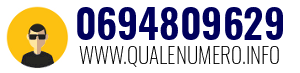 Numero di telefono 0694809629 0694809629