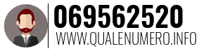 Numero di telefono 069562520 069562520