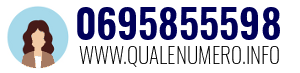 Numero di telefono 0695855598 0695855598