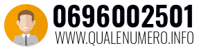Numero di telefono 0696002501 0696002501