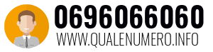Numero di telefono 0696066060 0696066060