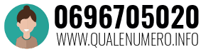 Numero di telefono 0696705020 0696705020