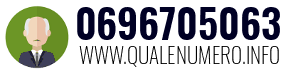 Numero di telefono 0696705063 0696705063