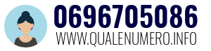 Numero di telefono 0696705086 0696705086