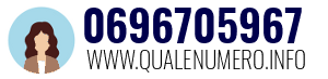 Numero di telefono 0696705967 0696705967