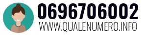Numero di telefono 0696706002 0696706002