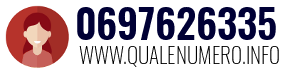 Numero di telefono 0697626335 0697626335
