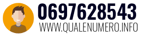 Numero di telefono 0697628543 0697628543