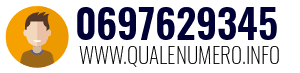 Numero di telefono 0697629345 0697629345