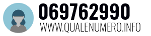 Numero di telefono 069762990 069762990