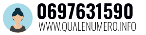 Numero di telefono 0697631590 0697631590