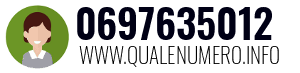 Numero di telefono 0697635012 0697635012