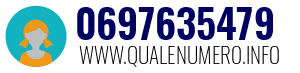 Numero di telefono 0697635479 0697635479