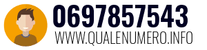 Numero di telefono 0697857543 0697857543