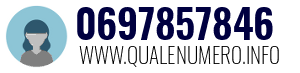 Numero di telefono 0697857846 0697857846