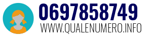 Numero di telefono 0697858749 0697858749