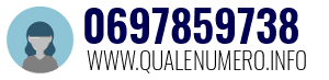 Numero di telefono 0697859738 0697859738