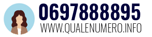 Numero di telefono 0697888895 0697888895