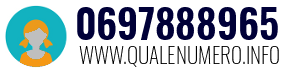 Numero di telefono 0697888965 0697888965