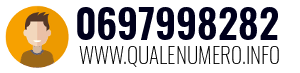 Numero di telefono 0697998282 0697998282