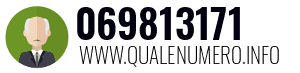 Numero di telefono 069813171 069813171